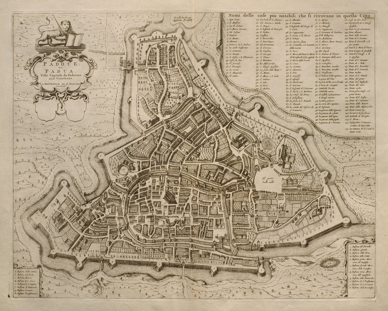 kaart-van-padua-uit-les-villes-de-venetie-1704-gepubliceerd-door